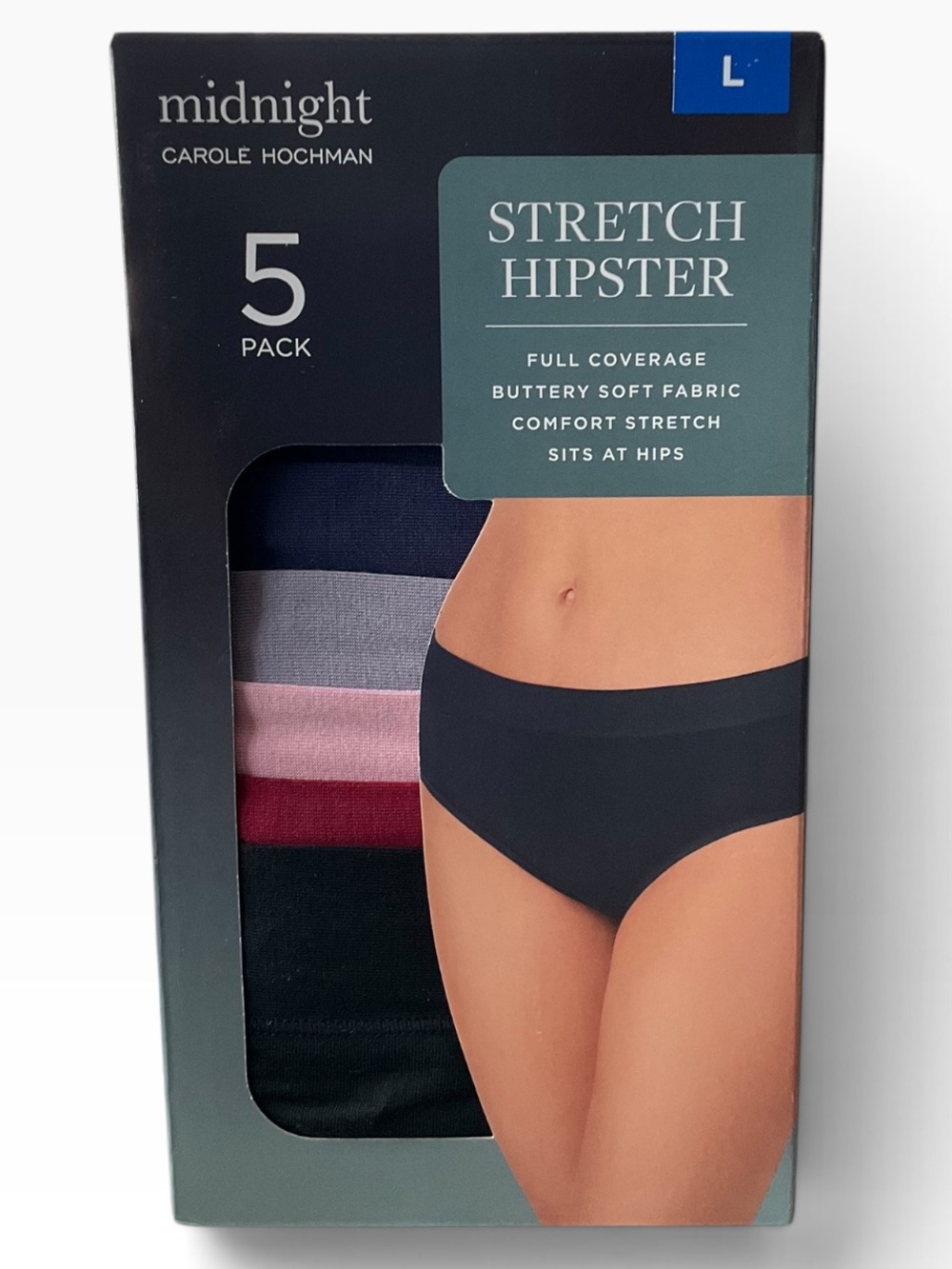 Carole Hochman Women’s Hipster 5 Pack Size Large NWT
